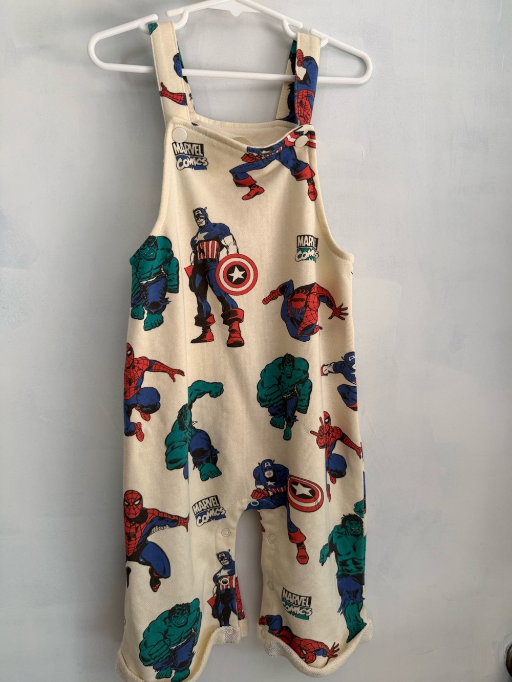 Primark Kids’ Marvel Comics Avengers Shortalls/Overalls size 24/36M NWOT